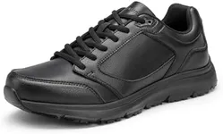 Bruno Marc Men's Bertram Non Slip Work Shoes, Waterproof Lightweight Work Shoes & Restaurant or Food Service Sneakers,Size 13,Black,SNIC2415M