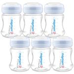 Maymom Wide-mouth Milk Storage Collection Bottle with SureSeal Sealing Disk; Can Replace Spectra S1 S2 Bottles, 6 pc