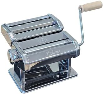 “L’Alunno” Pasta Maker Machine by PastaVirtuoso - Hand Crank Machine for Pasta Dough and Noodles - Easy to Use Manual Kitchen Appliance for Tagliatelli, Spaghetti, Lasagna, Ravioli and More!