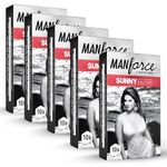 Manforce Sunny Edition Condoms | 50 pcs | Ribbed, Dotted & Anatomically Shaped Condoms | For Enhanced Pleasure of Both | India’s No. 1* Condom Brand for Safe Sex