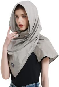 Radia Smart ® - EMF Protection Scarf, Silver Fiber Fabric, RF Blocker Radiation Protection, 5G, WiFi, Cellular, Bluetooth. High Shielding Efficiency. Multiple Ways To Wear., Silver, One size