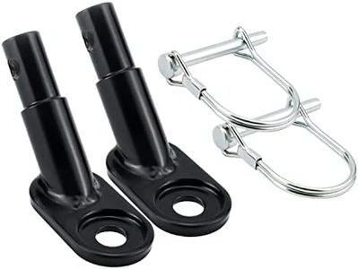 Cenipar Bike Trailer Hitch Connector Coupler Bicycle Adapter for Children's Trailers,Cargo and Pet Bicycle Trailers,Black Adapter Accessories,2Packs