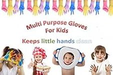 Alvar Kids Multipurpose LATEX FREE - POWDER FREE DISPOSABLE Gloves for Children (Mixed Colours- 20 Pairs)