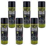 U-POL Raptor 1K Truck Bed Coating Aerosols - Black - 6 Pack