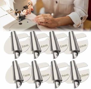 8 Pack Sewing Rolled Hemmer Foot,3mm-10mm Range 8 Sizes Wide Rolled Hem Pressure Foot,8Pcs Universal Sewing Rolled Hemmer Foot Set