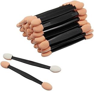 JUN-H Desechable Cepillo de Sombra de Ojos de Doble Punta Ovalada Aplicador de Sombra de Ojos Aplicador de Esponja de Doble Cara Adecuado para Mujeres y Niñas Que Usan Maquillaje Diario (100 Piezas)