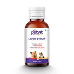 Petvit Liver Tonic for Dogs - Syrup for Improved Liver Health | Enhances Well-Being and boosts Immunity | Easy-to-Administer Dog Liver Tonic | Nutrient-Packed Formula | 100 ml