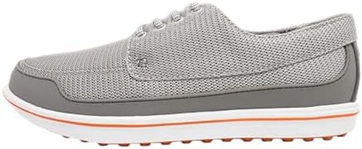 Margaritaville The Gimmie Athletic Golf Shoes, Men’s Golf Shoes, Grey/Orange, Men’s 12