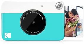KODAK Printomatic Full-Color Instant Print Digital Camera - Colorful Photos On Zink 2x3" Sticky-Back Photo Paper - 5MP, Portable, Creative Fun Gift for Birthday, Christmas, Holiday - Blue