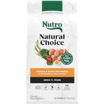 NUTRO NATURAL CHOICE Adult Dry Dog Food, Chicken & Brown Rice Recipe, 2.27kg (5LB) Bag