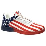 Pyramid Men's Path Lite Seamless Mesh Bowling Shoes, Usa Flag, 7 UK