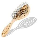 CHIARA AMBRA Bio Friendly Detangling Brush - No Tugging Detangler for Thick & Curly Hair or Extensions - Vegan Vent Hairbrush - Orange