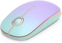 Unipows Wireless Mouse - 2.4G Slim Portable Computer Mouse with Nano Receiver, Less Noise Mobile Optical Mice for Notebook, PC, Laptop, Desktop (Gradient Mint Green)