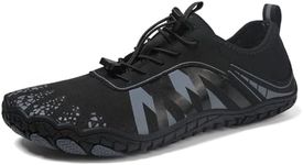Barefoot Shoes Mens Womens Water Shoes Wide Toe Trail Running Trainers Lightweight Comfortable Workout Shoes for Hiking Fitness Walking Unisex,10UK
