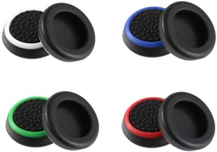 CABLEPELADO Lot de 4 paires pour joystick, poignées pour joystick, couvercles pour joystick, joystick Thumb Stick, compatible avec PS5, PS4, Xbox 360, PS3, silicone, couleurs assorties