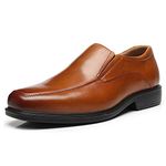 La Milano Men's Oxfords Classic Modern Round Captoe Shoes, W-2-cognac, 12 X-Wide