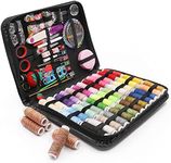 SumDirect Premium Sewing Supplies Kit, 229 Pcs Professional Sewing Kit with Case, Travel Sewing Set with Scissors, Threads, Needles Etc for Beginner, Travel, Adults, DIY and Emergency Use (Large)