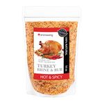 Aromasong Turkey Brine, Hot & Spicy, For Wet & Dry Brining, 1 Lb. 100% Natural, Gourmet Sea Salt Poultry Seasoning, for Roasting, Grilling, & Smoking for Brisket, Chicken, Pork & Beef.