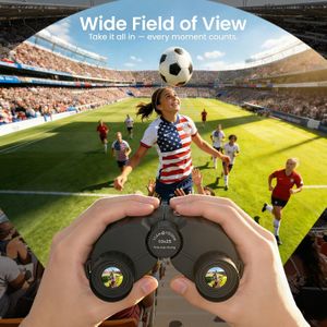 Aurosports 10x25 Compact Binoculars – Lightweight Portable Optics