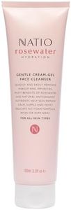 Natio Australia Rosewater Hydration Gentle Cream-Gel Face Cleanser 100ml - Hydrating Cleansing Face Wash For All Skin Types - No Foam Cleanser - Rosewater, Sweet Almond, Seasame & Apricot Kernel - Made in Australia