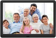 10 inch Digital Picture Frame with 1920x1080 IPS Screen Digital Photo Frame Adjustable Brightness, Photo Deletion, Timing Power On/Off, Background Music Support Video