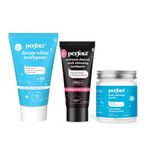 Perfora Teeth Whitening Kit | Dream White Toothpaste | Teeth Whitening Powder | Activated Charcoal Toothpaste | Vitamin Enriched SLS & Fluoride Free | SLS Free & Made Safe Certified | Pack of 3