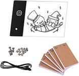 RCKEY Flip Book Kit with Mini LED Light Pad Hole Design 3 Level Brightness Control Light Box 300 Sheets Animation Paper Flipbook Binding Screws for Children Students Adults Drawing Tracing Sketching