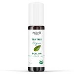 Tea Tree Oil Roll On - Blended with Organic Jojoba Oil - Ready to Use Compact Roller - Use for Skin - Product of Canada - 10ml