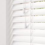 Hand Made To Measure FAUX WOOD Venetian Blinds - British Made - by HOMESMART BLINDS (Pure White)