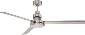 Craftmade MND54BNK3 Mondo Nickel 3-Blade 54" Metal Industrial Outdoor Ceiling Fan with Remote