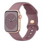 Tobfit Watch Strap Compatible for Apple Watch Series 8 7 6 5 4 3 2 1 SE 38mm 42mm 40mm 44mm(Watch Not Included), Smartwatch band for Men Women, Strap for iWatch 8 7 6 5 4 3 2 1(38mm Smokey Mauve)