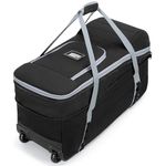 Graoso Car Seat Travel Bag with Wheels Compatible with UPPAbaby Aria and Mesa, Infant Padded Car Seat Carrier for Airport, Car Seat Gate Check Bag for Travel with Luggage Tag, Black, Bag Only