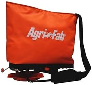 Agri-Fab 45-0639 25 lb. Handheld Bag Seeder Spreader with Waterproof Bag, Enclosed Gears, Adjustable Shoulder Strap, Rear Baffle, Orange