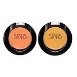 Stars Cosmetics Concealer Full Coverage Face Makeup Cream All Skin Types Waterproof Corrector For Under Eye Dark Circles Acne & Blemishes For Girls and Women (Orange & Yellow)