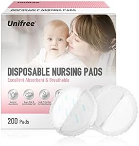 Unifree Disposable Nursing Pads, Breast Pads for Breastfeeding, Superior Absorbency&Ultra Soft Leakproof Design, Postpartum Essentials,200 Count