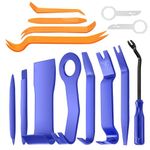 flintronic Auto Trim Removal Tool, 14PCS Car Trim Removal Tools Kit, Car Radio Door Audio Panel Trim Removal Set, Car Plastic Pry Tool for Dashboard, Fastener Rivet, Interior Trim, Molding