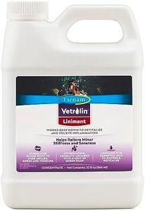 Farnam Vetrolin Horse Liniment for Muscle Soreness, Stiffness and Inflammation Relief on Horses, Helps Reduce Swelling, Aids in Pain Relief, 32 Oz.