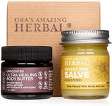 Ora's Amazing Herbal, Eczema Relief, Touchy Skin Salve, Ultra Healing Body Butter, Eczema Cream, Eczema Balm, Herbal Salve, Travel Size, 1oz each