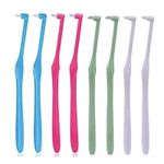 8 PCS Orthodontic Toothbrushes, Interdental Brush Gum Toothbrush Soft Teeth Brushes Dental Tuft Toothbrush Compact Interspace Brush Braces Wisdom Toothbrush