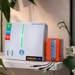 Water Tank Overflow & Empty Alarm with Brass Sensor Swarn Jal Cell Powered Water Level Indicator Bell Loud Human Voice 100% Shock Proof 1-3 Years Cell/Battery Life 1 Year Complete Warranty + 20M Wire