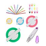 Pompom Maker Kit – 4 Sizes Pom Pom Making Tool Set with Small Scissors,Yarn Needles,Marker Pins,Easy Way to Make Pom Pom Craft Make