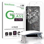 amFilm Ultra Glass Screen Protector for Galaxy S20 Ultra, (2 Pack) UV Gel Application, Tempered Glass, Compatible with UltraSonic Fingerprint Scanner for Galaxy S20 Ultra (2020)
