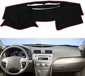 JIAKANUO Auto Car Dashboard Cover Mat Anti Slip/Anti-Vertigo Dash Board Cover Mat Pad Dashboard Carpet Sunshield Protector Custom Fit for Toyota Camry 2007,2008,2009,2010,2011(Red Edge Black)