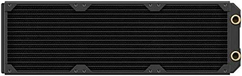 Corsair Hydro X Series XR5 420mm NEO Water Cooling Radiator – Premium Copper Core – Optimised for Low-Noise – 3x110mm Fan Mounts – Screw Protection Plates – G1/4” Threads – Black