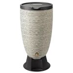 RTS Home Accents Newport Slate Rain Barrel with Stand and Lid