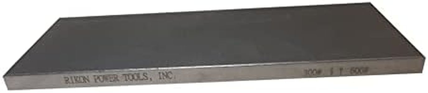 Rikon 82-3060 PRO CBN Bench Stone 8in x 3in 300 grit on one side and 600 grit on the other for high speed steel woodworking Wood Lathe tools