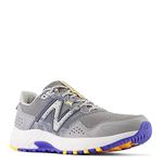 New Balance Men's 410 V8 Trail Running Shoe, Blacktop/Marine Blue/Shadow Grey, 9 UK