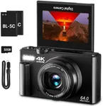 4K Digital Camera for Photography, 