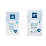 Mee Mee Anti Bacterial Baby Liquid Cleanser, 500ml & Mild Baby Liquid Laundry Detergent, 500ml Combo