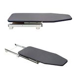 AKOZLIN Pull-Out Retractable Closet Ironing Board Stow Away in The Cabinet Easy to Install 180 Degree Rotation Foldable Iron Board with Heat Resistant Cover